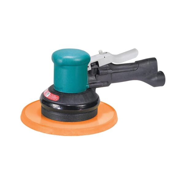 Dynabrade 58445 Non-Vacuum Two-Hand Gear Driven Sander, 8 in, 23 scfm Air Flow, 90 psi, 900 rpm Speed Setting