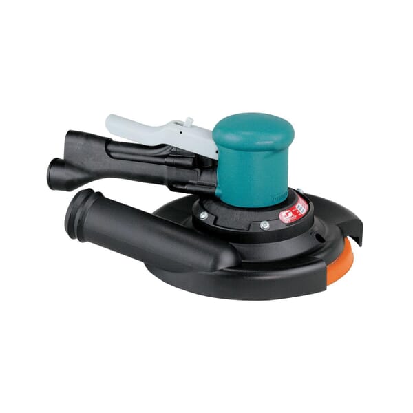 Dynabrade 58446 2-Hand Central Vacuum Gear Driven Sander, 8 in, 23 scfm Air Flow, 90 psi, 900 rpm Speed Setting