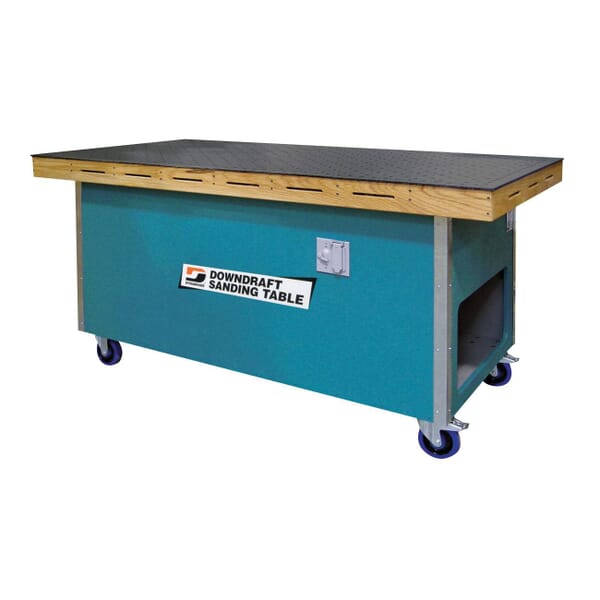 Dynabrade 63210 Sanding Downdraft Table, 72 in L x 36 in W Table, 1 hp Power Rating, 460 VAC, 3000 cfm Air Flow, 1 micron Filter