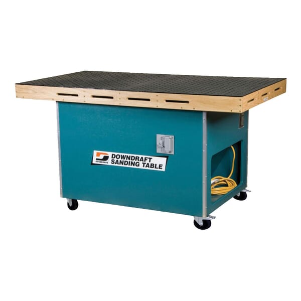 Dynabrade 64209 Sanding Downdraft Table, 60 in L x 33 in W Table, 1 hp Power Rating, 230 VAC, 3000 cfm Air Flow, 1 micron Filter