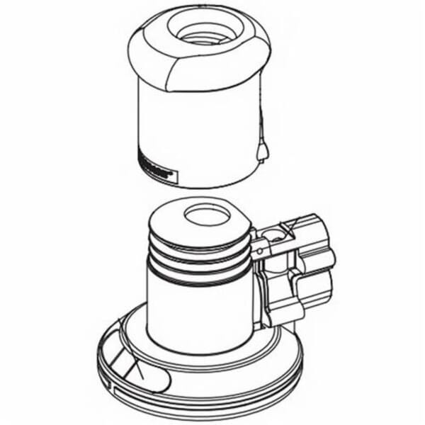 Dynabrade DynaLocke 64458 Housing Assembly, For Use With DynaLocke 58436 Vacuum-Ready Dual Action Sander