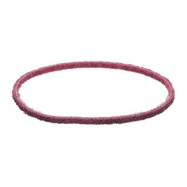 Dynabrade DynaBrite 78016 Good Tier File Surface Conditioning Non-Woven Abrasive Belt, 1/4 in W x 18 in L, Medium Grade, Aluminum Oxide Abrasive, Maroon