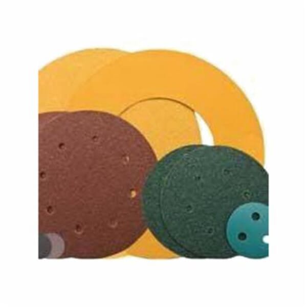 Dynabrade DynaCut 79920 Non-Vacuum PSA Coated Abrasive Disc, 6 in Dia Disc, 80 Grit, Medium Grade, Premium Aluminum Oxide Abrasive, Paper Backing