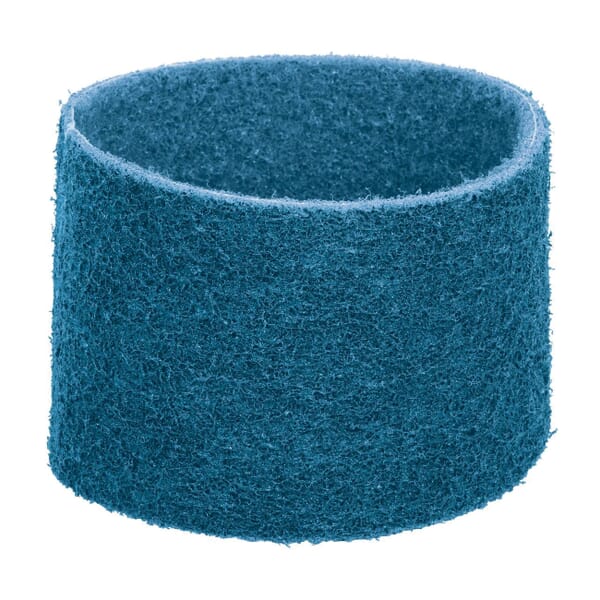 Dynabrade DynaBrite 90281 Premium Good Tier Expanding Drum Surface Conditioning Non-Woven Abrasive Belt, 3-1/2 in W x 15-1/2 in L, Very Fine Grade, Aluminum Oxide Abrasive, Blue