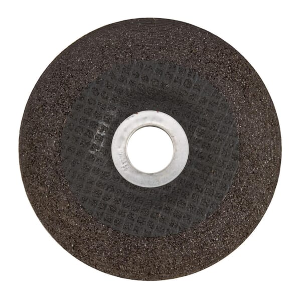 Dynabrade 90999 Depressed Center Wheel, 2 in Dia, 3/8 in Center Hole, 24 Grit, Aluminum Oxide Abrasive