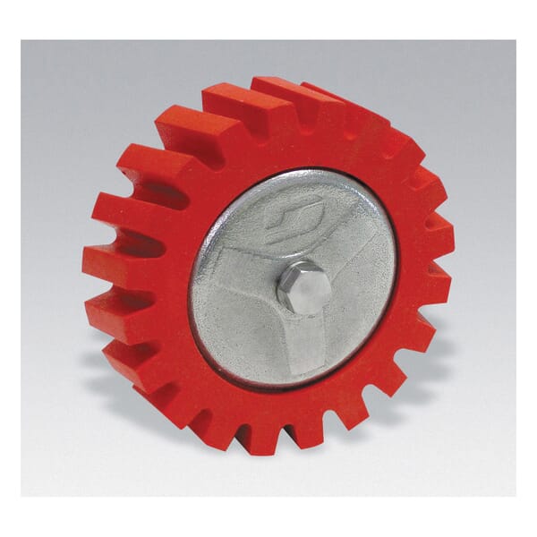 Dynabrade 92257 Eraser Wheel, 4 in Dia x 1-1/4 in
