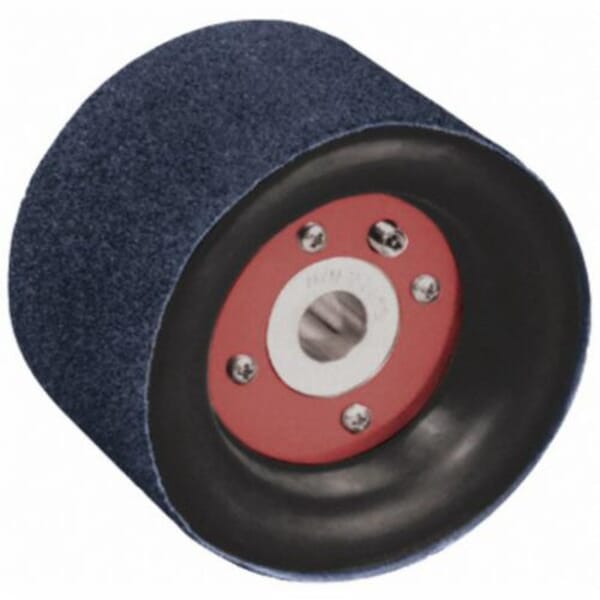 Dynabrade Dynacushion 92811 Standard Pneumatic Wheel, For Use With Dynastraight 13521 Finishing Tool, 5 in Dia x 2-3/4 in W, 5/8-11 Female Spindle