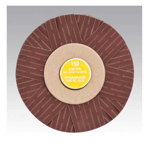 Dynabrade DynaCut 93168 Lightweight Dyninger Coated Sanding Star, 4 in Dia Star, 1/4 in Eyelet, 150 Grit, Very Fine Grade, Aluminum Oxide Abrasive