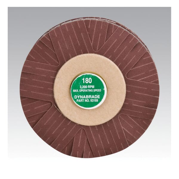 Dynabrade DynaCut 93169 Lightweight Dyninger Coated Sanding Star, 4 in Dia Star, 1/4 in Eyelet, 180 Grit, Very Fine Grade, Aluminum Oxide Abrasive