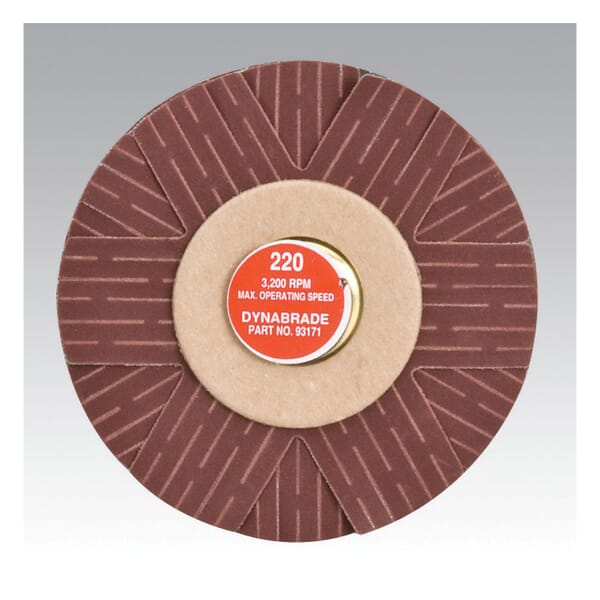 Dynabrade DynaCut 93171 Lightweight Dyninger Coated Sanding Star, 4 in Dia Star, 1/4 in Eyelet, 220 Grit, Very Fine Grade, Aluminum Oxide Abrasive