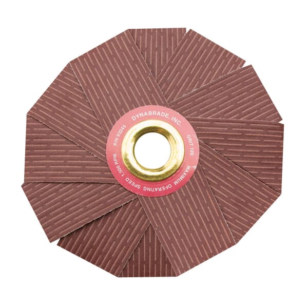 Dynabrade DynaCut 93245 Lightweight Dyninger Coated Sanding Star, 8 in Dia Star, 1 in Eyelet, 120 Grit, Fine Grade, Aluminum Oxide Abrasive