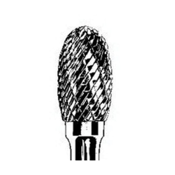 Dynabrade DynaBurr 93335 Carbide Burr, Oval Head, 3/8 in Dia Head, 5/8 in L of Cut, Double Cut
