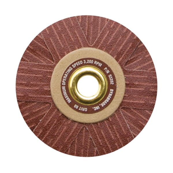 Dynabrade DynaCut 93397 Lightweight Dyninger Coated Sanding Star, 4 in Dia Star, 1/2 in Eyelet, 320 Grit, Very Fine Grade, Aluminum Oxide Abrasive