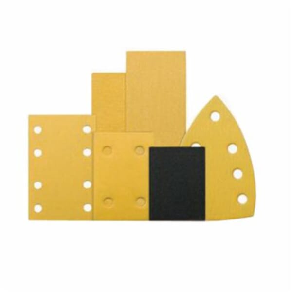 Dynabrade DynaCut 93810 Non-Vacuum PSA Coated Sanding Sheet, 7 in L x 3-2/3 in W, 80 Grit, Medium Grade, Aluminum Oxide Abrasive, Paper Backing