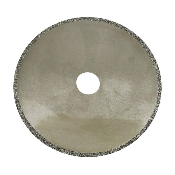 Dynabrade 93917 Continuous Rim Cut-Off Wheel, 3 in Dia x 3/32 in THK, 3/8 in Center Hole, 40/50 Grit, Diamond Abrasive