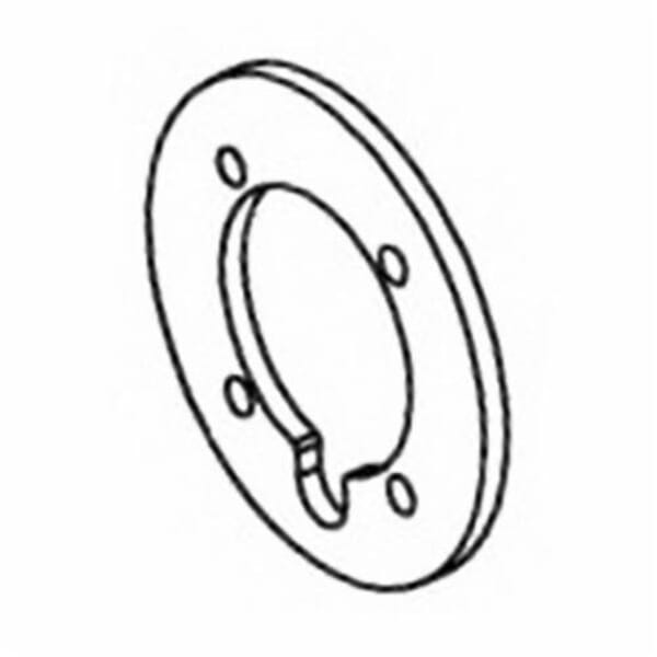Dynabrade 94543 Wheel Hub End Plate, For Use With Dynacushion 94508 Pneumatic Wheel, 3-1/4 in OD Wheel, 3 in W x 10-11/16 in L Belt