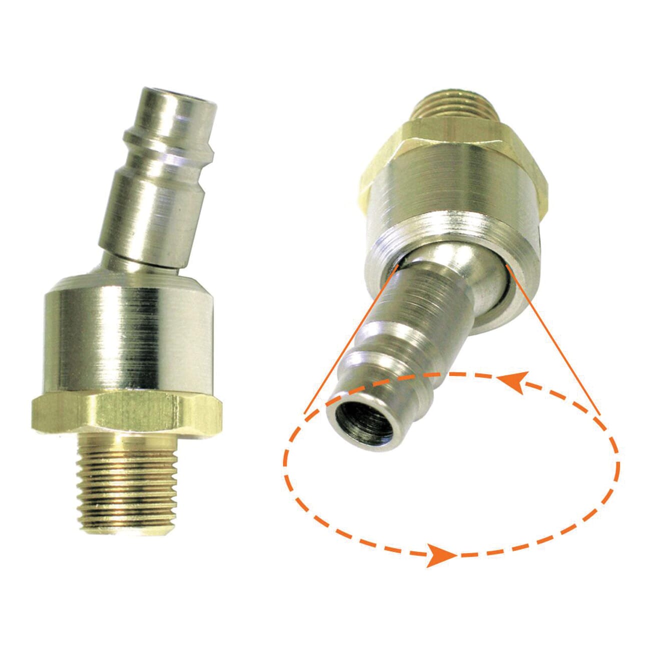 Dynabrade 97016 Ball Swivel Plug, 1/4 in NPT Connection | Turner 