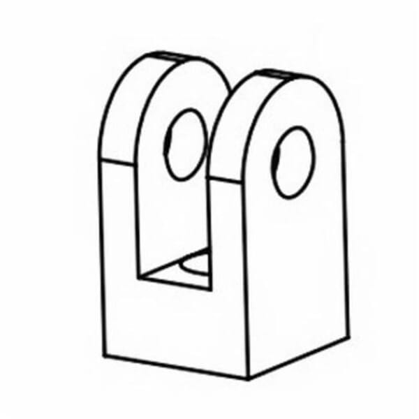 Dynabrade 97874 Clevis, For Use With Dynabrade VIRTUBRADE 66500 Virtufinisher, 1/4 in NPT
