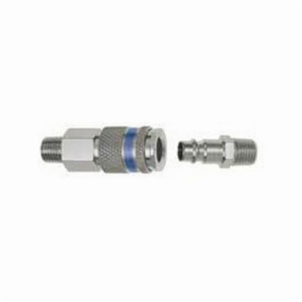 Dynabrade 98267 Coupler, For Use With Couplers With Plugs, 3/8 in MNPT Plug, 232 psi, -4 to 212 deg F, 138 scfm