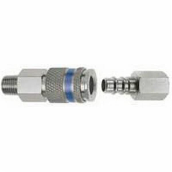 Dynabrade 98268 Coupler, For Use With Couplers With Plugs, 3/8 in MNPT Coupler, 3/8 in FNPT Plug, 232 psi, 138 scfm