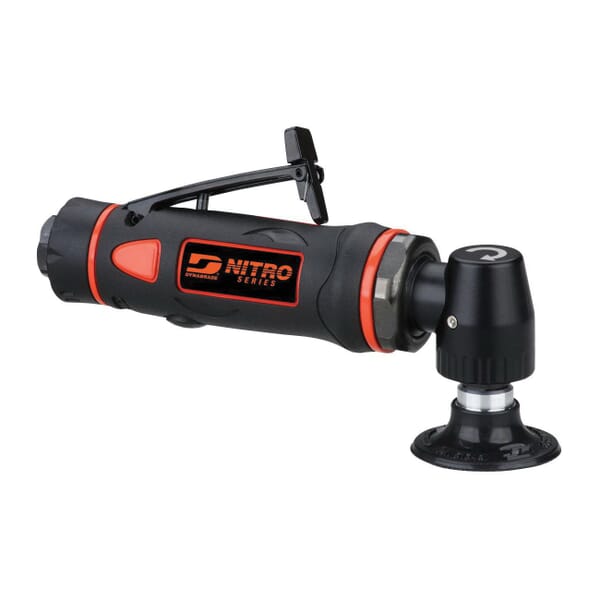 Dynabrade Nitro DS32 Non-Vacuum Rotary Vane Disc Sander, 2 in Dia Disc, 1/4-20 Threaded Arbor/Shank, 0.3 hp, 18 scfm Air Flow, 90 psig