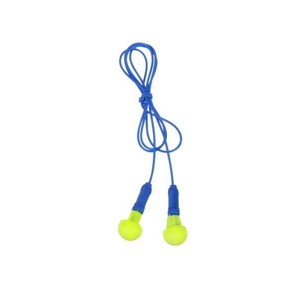 E-A-R 7000052745 Push-Ins Corded Earplugs, 28 dB Noise Reduction, Push-to-Fit Shape, CSA Class AL, ANSI S3.19-1974, Disposable, Corded Design