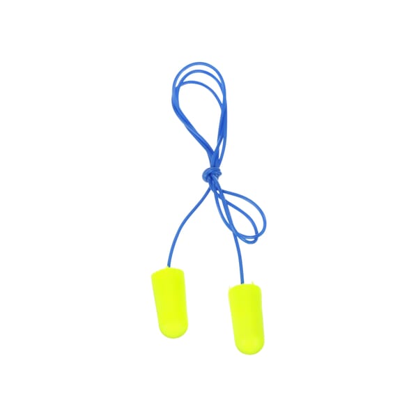E-A-Rsoft 7000002306 311-1250 Corded Ear Plug, 33 dB Noise Reduction, Tapered Shape, CSA Class AL, Corded Design