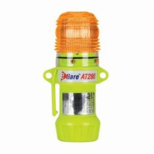 E-flare 939-AT280-A Compact Flashing/Steady-On Safety and Emergency Beacon, LED Lamp, Amber, ANSI Class 1, NFPA Division 2/Zone 2, PROP65: <warning message>