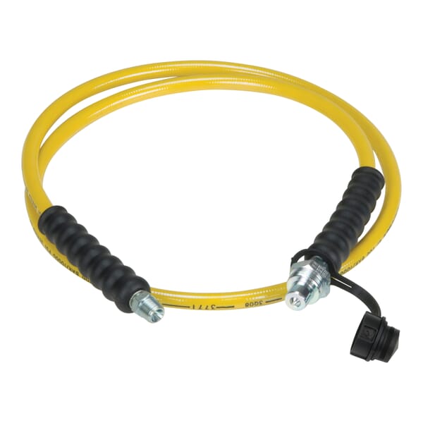Enerpac HC-7206 H700 High Pressure Hydraulic Hose with CH-604 coupler end, 3/8 in, FNPT, 6 ft L, 10000 psi, Thermoplastic, Import