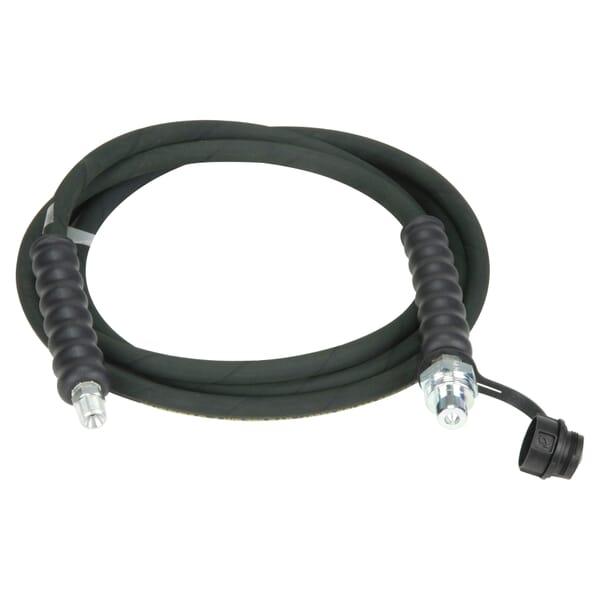 Enerpac HC-9210 900 High Pressure Hydraulic Hose with CH-604 coupler end, 3/8 in, MNPT, 10 ft L, 10000 psi, Rubber, Domestic