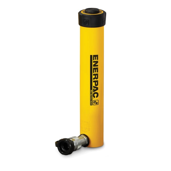 Enerpac RC-1014 DUO General Purpose Single Acting Hydraulic Cylinder, 10 ton Capacity, 1.69 in Dia Bore, 14 in L Stroke, 17-3/4 in H Retract, 1-1/2 in Dia Rod, 700 bar
