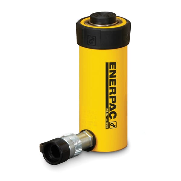 Enerpac RC-252 DUO General Purpose Single Acting Hydraulic Cylinder, 25 ton Capacity, 2.56 in Dia Bore, 2 in L Stroke, 6-1/2 in H Retract, 2.56 in Dia Rod, 700 bar
