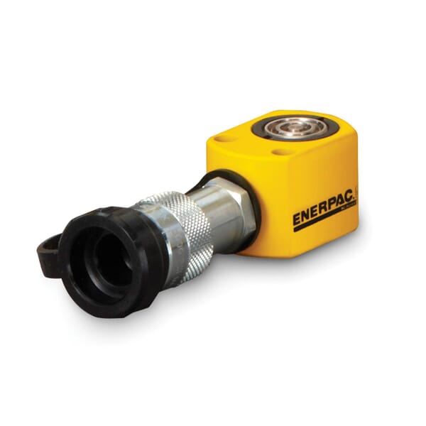 Enerpac RC-50 DUO General Purpose Single Acting Hydraulic Cylinder, 5 ton Capacity, 1.13 in Dia Bore, 0.63 in L Stroke, 1.63 in H Retract, 1 in Dia Rod, 700 bar