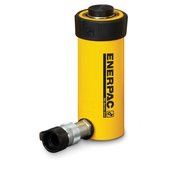 Enerpac RC-59 DUO General Purpose Single Acting Hydraulic Cylinder, 5 ton Capacity, 1.13 in Dia Bore, 9.13 in L Stroke, 12-3/4 in H Retract, 1 in Dia Rod, 700 bar