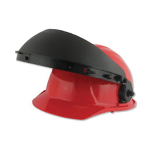 ERB 15182 Slot Faceshield Carrier, For Use With All ERB Shields Except Model 8170 and Helmets, Black Visor, Plastic Visor, 3 in H x 9 in W, Specifications Met: ANSI Z87.1, ISO 9001:2008