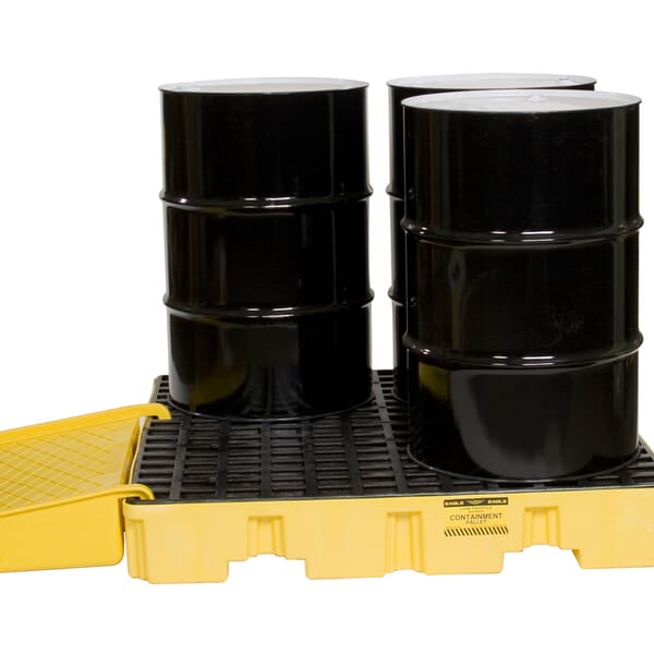 Eagle Manufacturing 1689 Spill Pallet Ramp, 45-1/2 in L x 32 in W x 8 in H, 1500 lb Load, HDPE