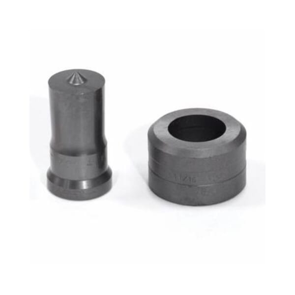 EDWARDS ED9-PD1-1/32 Punch and Die Set, Round Shape, 1-1/32 in Punch, 1-1/16 in Die, 2 Pieces