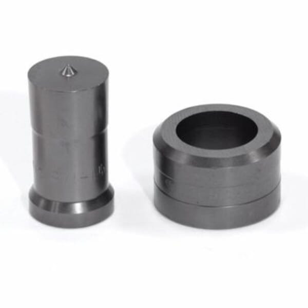 EDWARDS ED9-PD1-1/8 Punch and Die Set, Round Shape, 1-1/8 in Punch, 1-5/32 in Die, 2 Pieces