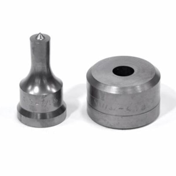 EDWARDS ED9-PD1/2 Punch and Die Set, Round Shape, 1/2 in Punch, 17/32 in Die, 2 Pieces