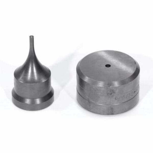 EDWARDS ED9-PD1/8 Punch and Die Set, Round Shape, 1/8 in Punch, 5/32 in Die, 2 Pieces