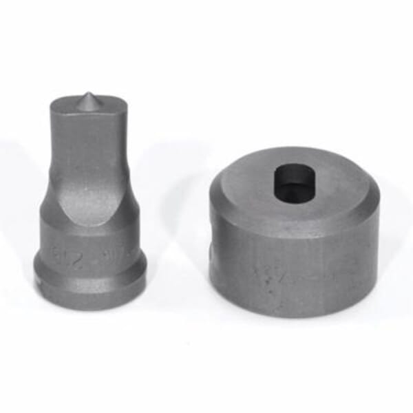EDWARDS ED9-DOB13/32X13/16 Punch and Die Set, Oblong Shape, 13/32 x 13/16 in Punch, 7/16 x 27/32 in Die, 2 Pieces