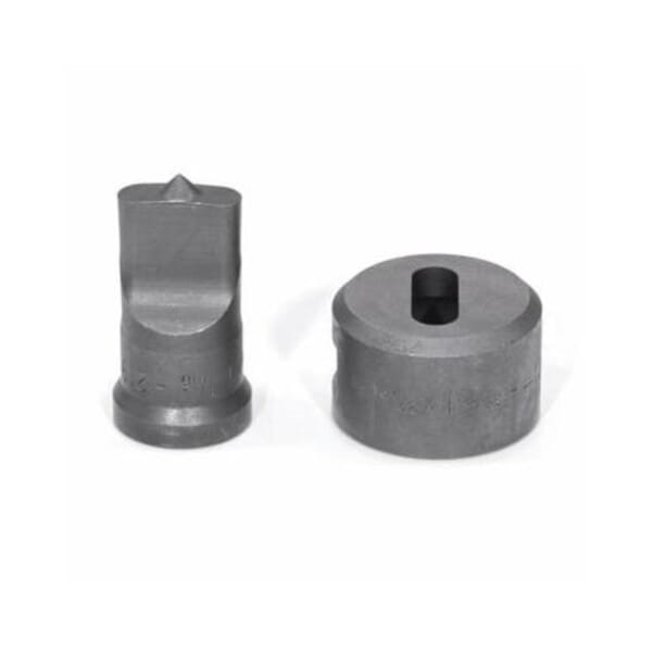 EDWARDS ED9-PDOB3/8X11/16 Punch and Die Set, Oblong Shape, 3/8 x 1-1/16 in Punch, 13/32 x 1-3/32 in Die, 2 Pieces