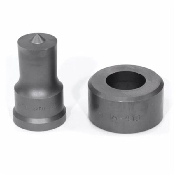 EDWARDS ED9-PDOS1-7/32 Punch and Die Set, Round Shape, 1-7/32 in Punch, 1-1/4 in Die, 2 Pieces