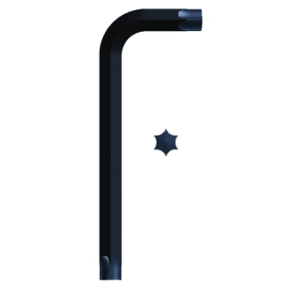 Eklind 15930 Star End Torx Key, Torx Drive, L-Handle Handle, ANSI B18.3, Alloy Steel, Black Oxide