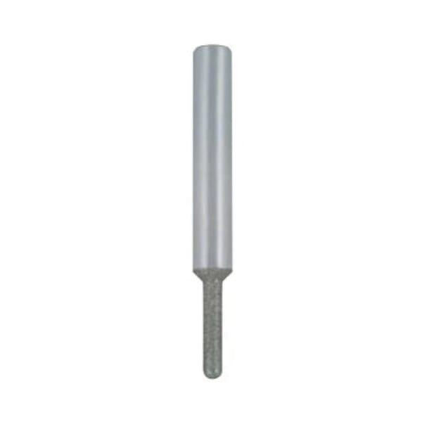 Emuge 1716.100609 Cut-Off Wheel With External Reinforcement and Fiber Glass Reinforcement, Ball (Shape SD) Head, 1 mm Dia Head, 9 mm L of Cut, 50 mm OAL