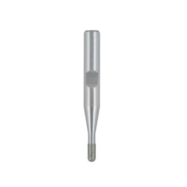 Emuge 1717.100605 Wheel Brush With Nut, Ball Head, 1 mm Dia Head, 2 mm L of Cut, 47 mm OAL