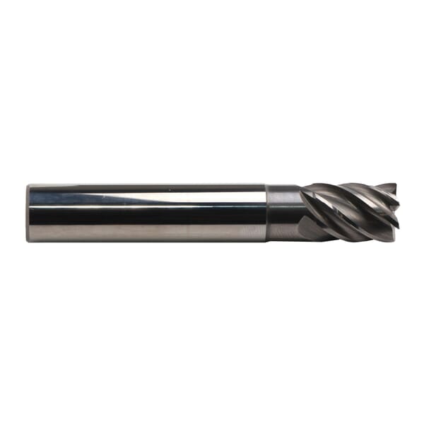 Cut & Form 2506.012 Cut and Form 2506 Stub Length Square End Mill, 12 mm Dia Cutter, 16 mm Length of Cut, 3/6 Flutes, 12 mm Dia Shank, 73 mm OAL, Bright