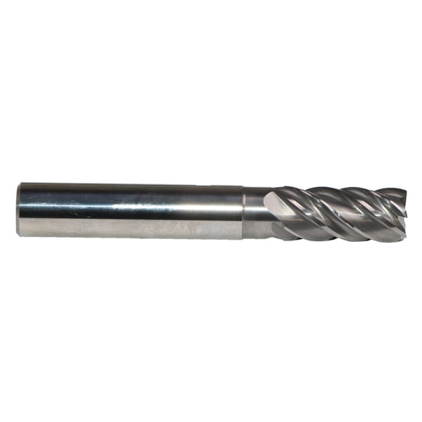 Cut & Form 2507.012 Cut and Form 2507 Standard Length Square End Mill, 12 mm Dia Cutter, 26 mm Length of Cut, 3/6 Flutes, 12 mm Dia Shank, 83 mm OAL, Bright