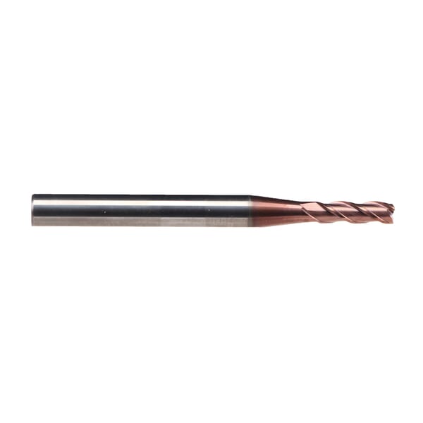 Emuge 2520A.005 Top-Cut 2520A Extra Length Square End Mill, 5 mm Dia Cutter, 15 mm Length of Cut, 3 Flutes, 6 mm Dia Shank, 62 mm OAL, TiAlN Coated