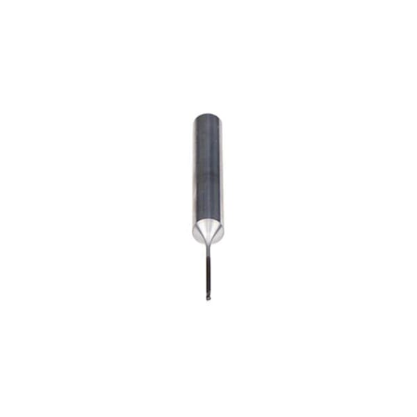 Emuge 2600E.200624 Dental 2600E Ball Nose End Mill, 2 mm Dia Cutter, 20 mm Length of Cut, 2 Flutes, 6 mm Dia Shank, 57 mm OAL, Diamond-E Coated